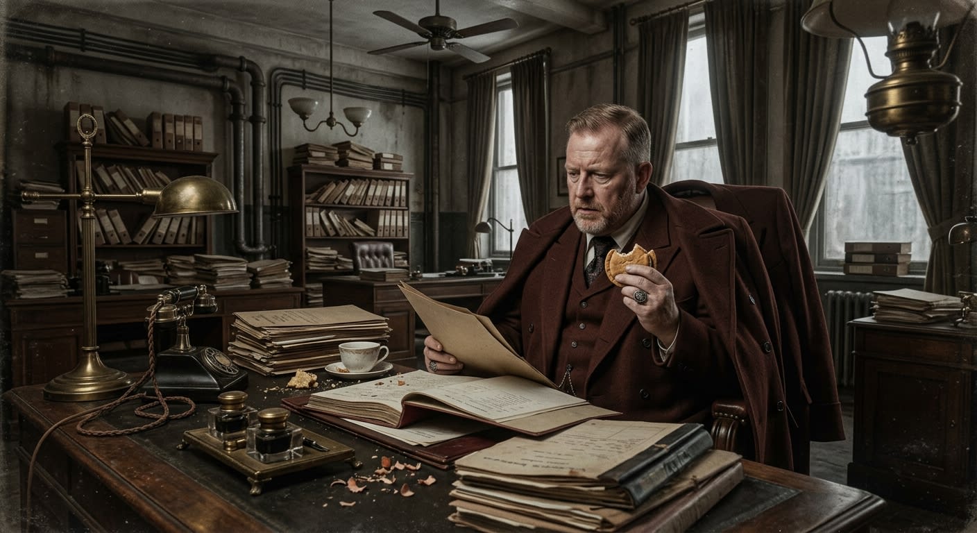 Grand Inquisitor Malthus the Red — On His Office and Appetite, rendered as photograph.