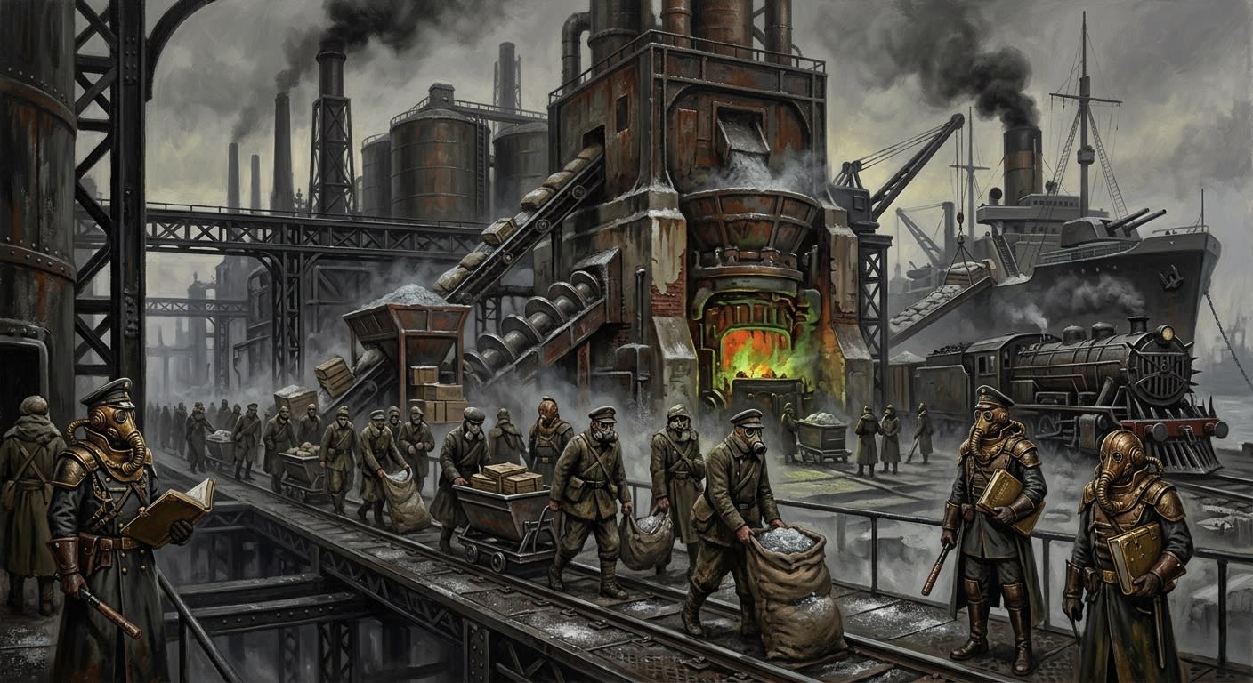 The Salt Dues of Marseille — The Salt Dues of Marseille, rendered as oil-painting.