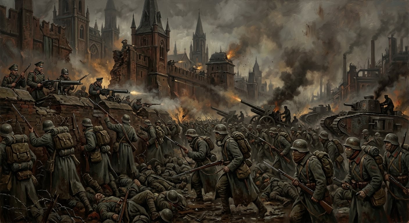 The Siege of Rostov — The Siege of Rostov, rendered as oil-painting.