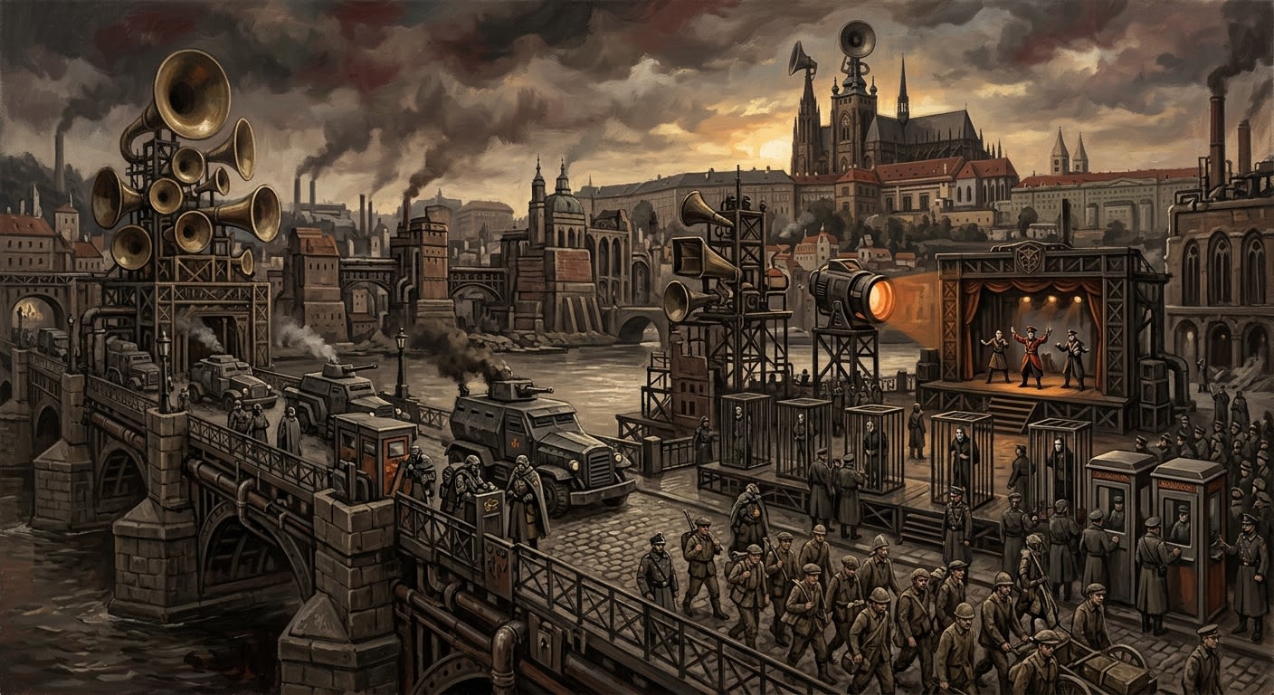 Prague — Prague, rendered as oil-painting.