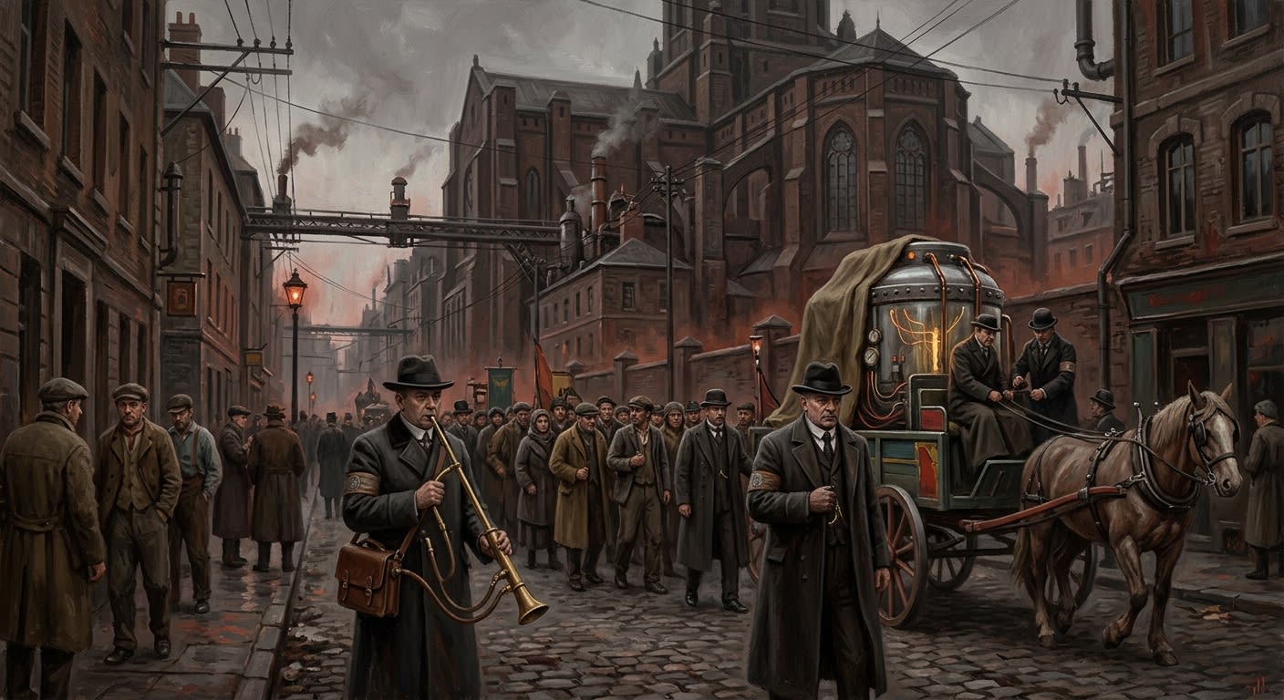 Lyon — Lyon, rendered as oil-painting.