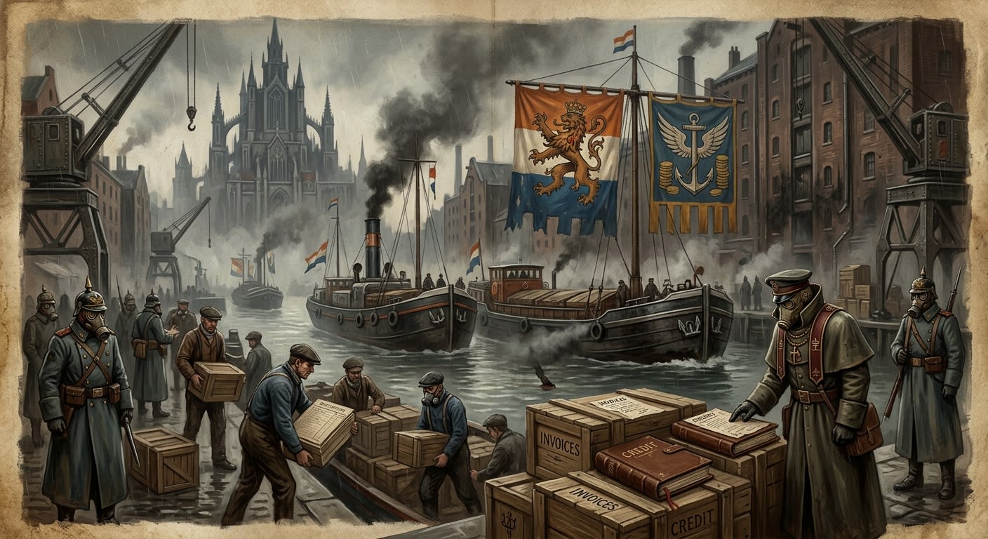 The Netherlands — The Netherlands, rendered as oil-painting.