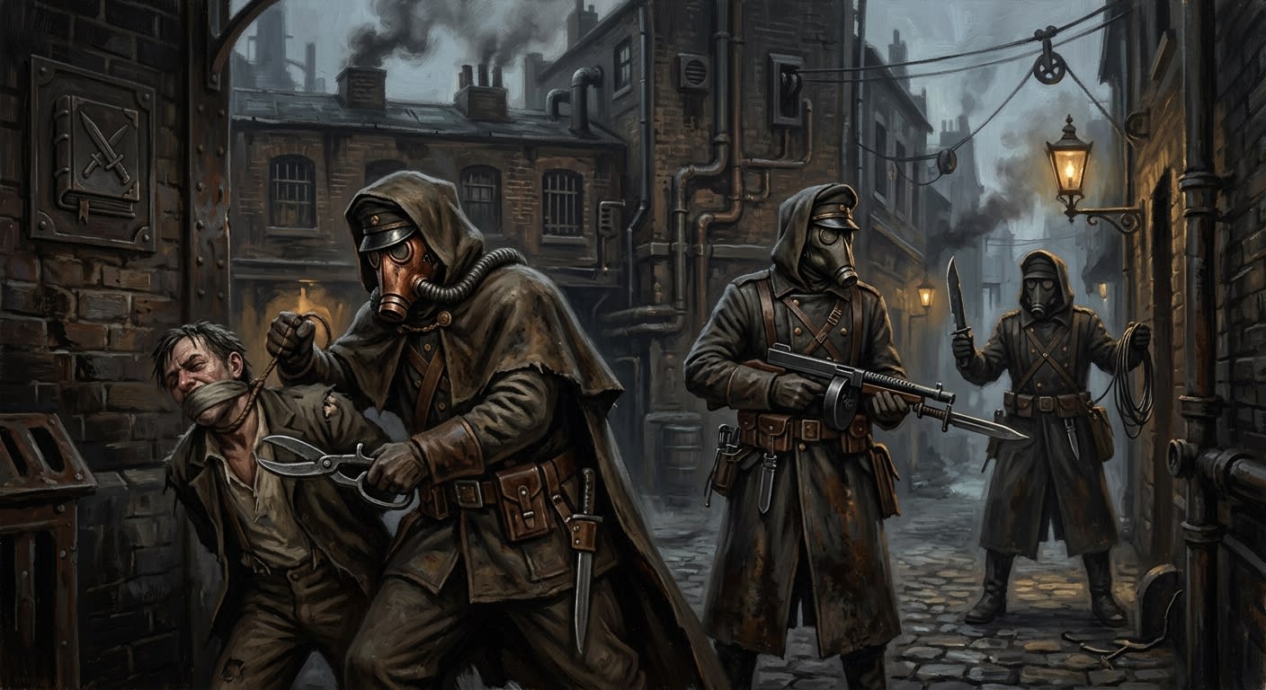 The Knives — The Knives, rendered as oil-painting.