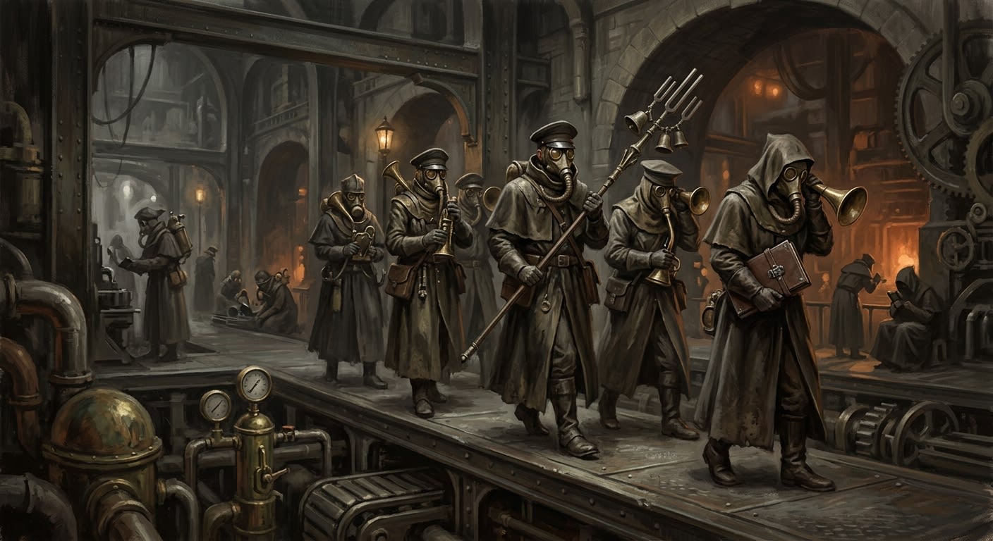 Silentists — Silentists, rendered as oil-painting.