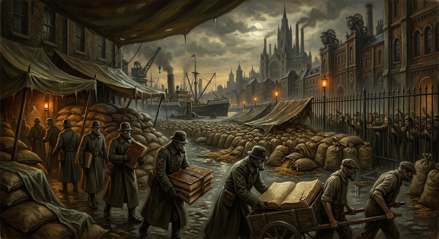 Ledgers of Varna — Ledgers of Varna, rendered as oil-painting.