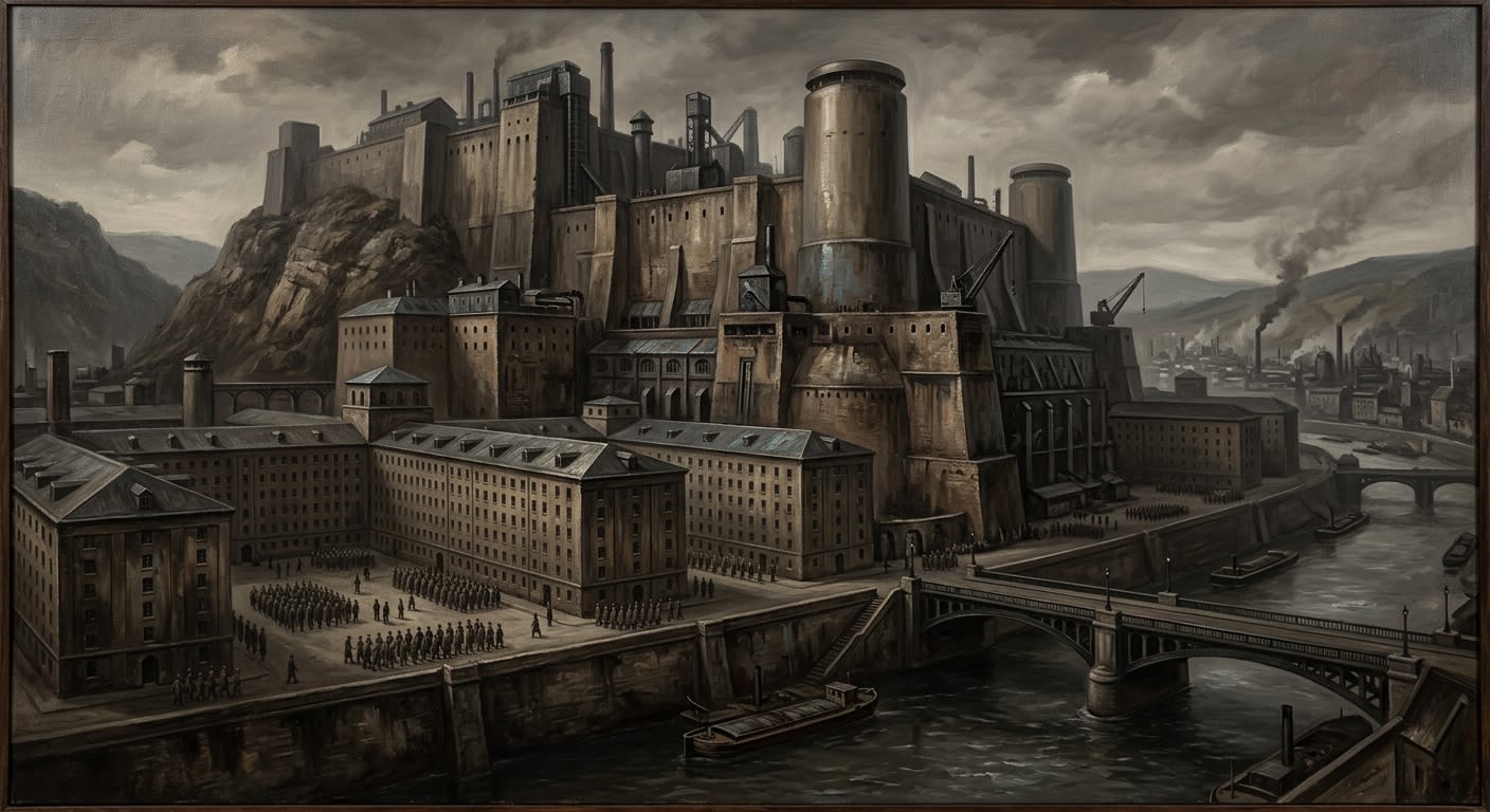 Citadel of Lyon — Citadel of Lyon, rendered as oil-painting.