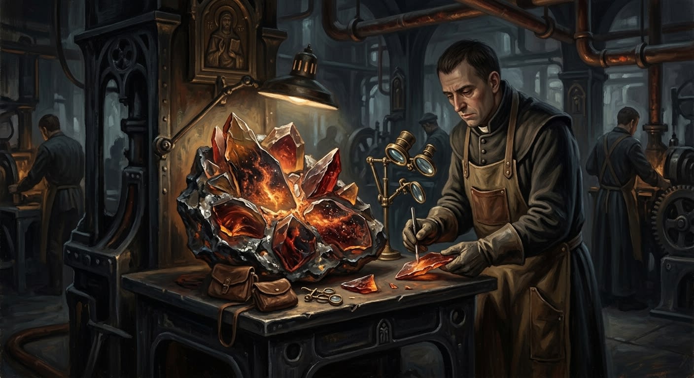 Demon Glass — Demon Glass, rendered as oil-painting.