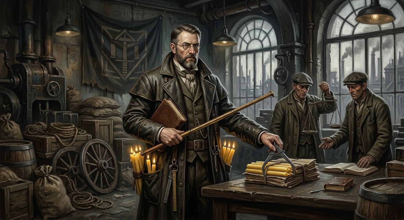 Saint Kelm the Measurer — Saint Kelm the Measurer, rendered as oil-painting.