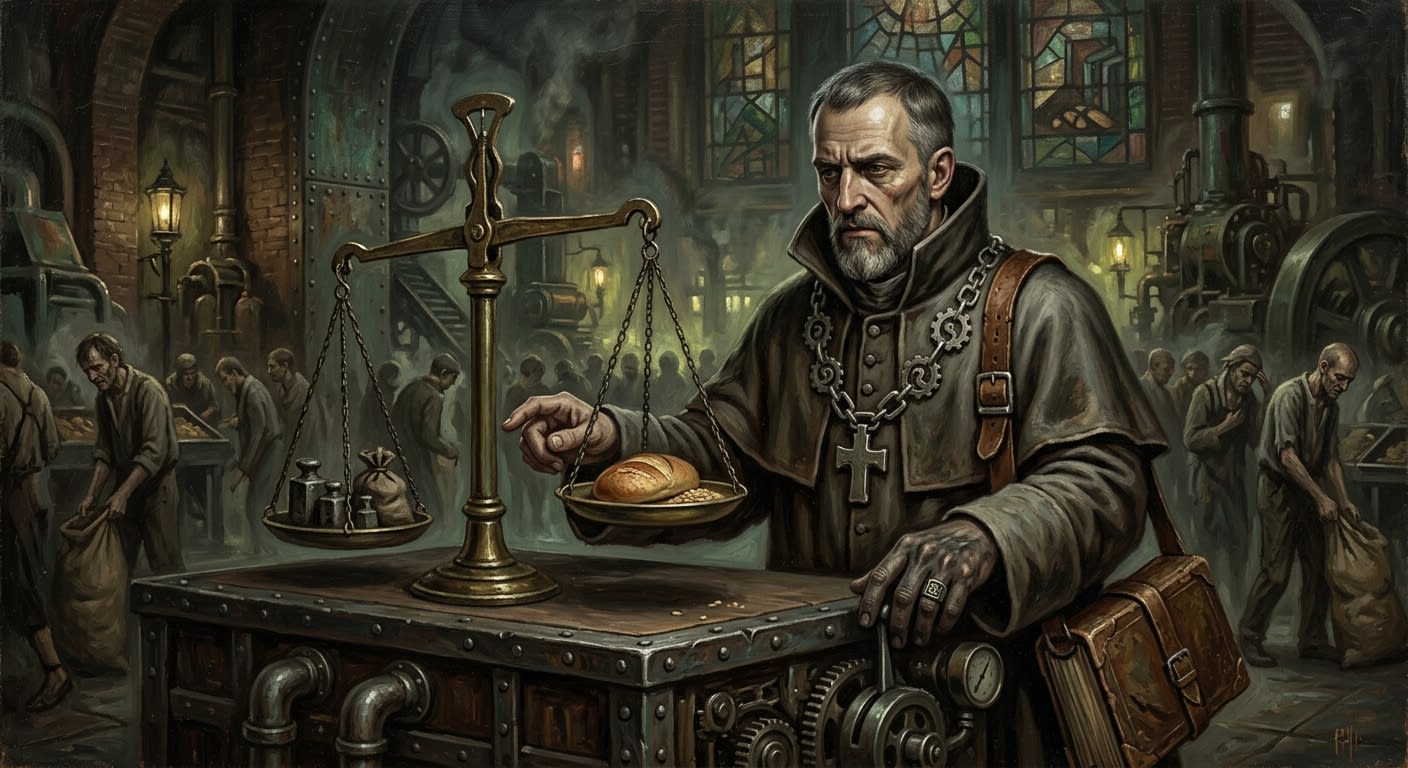 Saint Calibrus, the Level Hand — Saint Calibrus, the Level Hand, rendered as oil-painting.