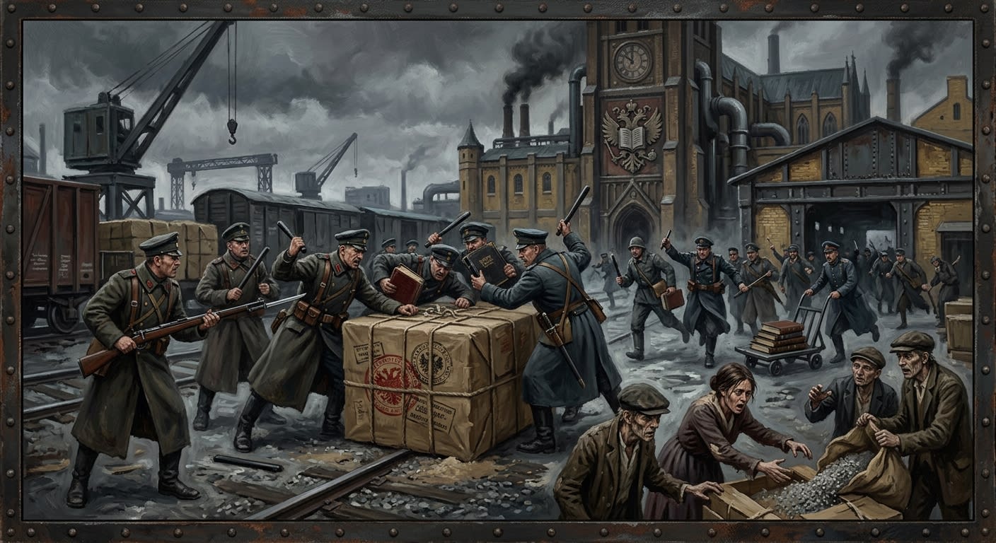 Stamp War of Novi Sad — Stamp War of Novi Sad, rendered as oil-painting.