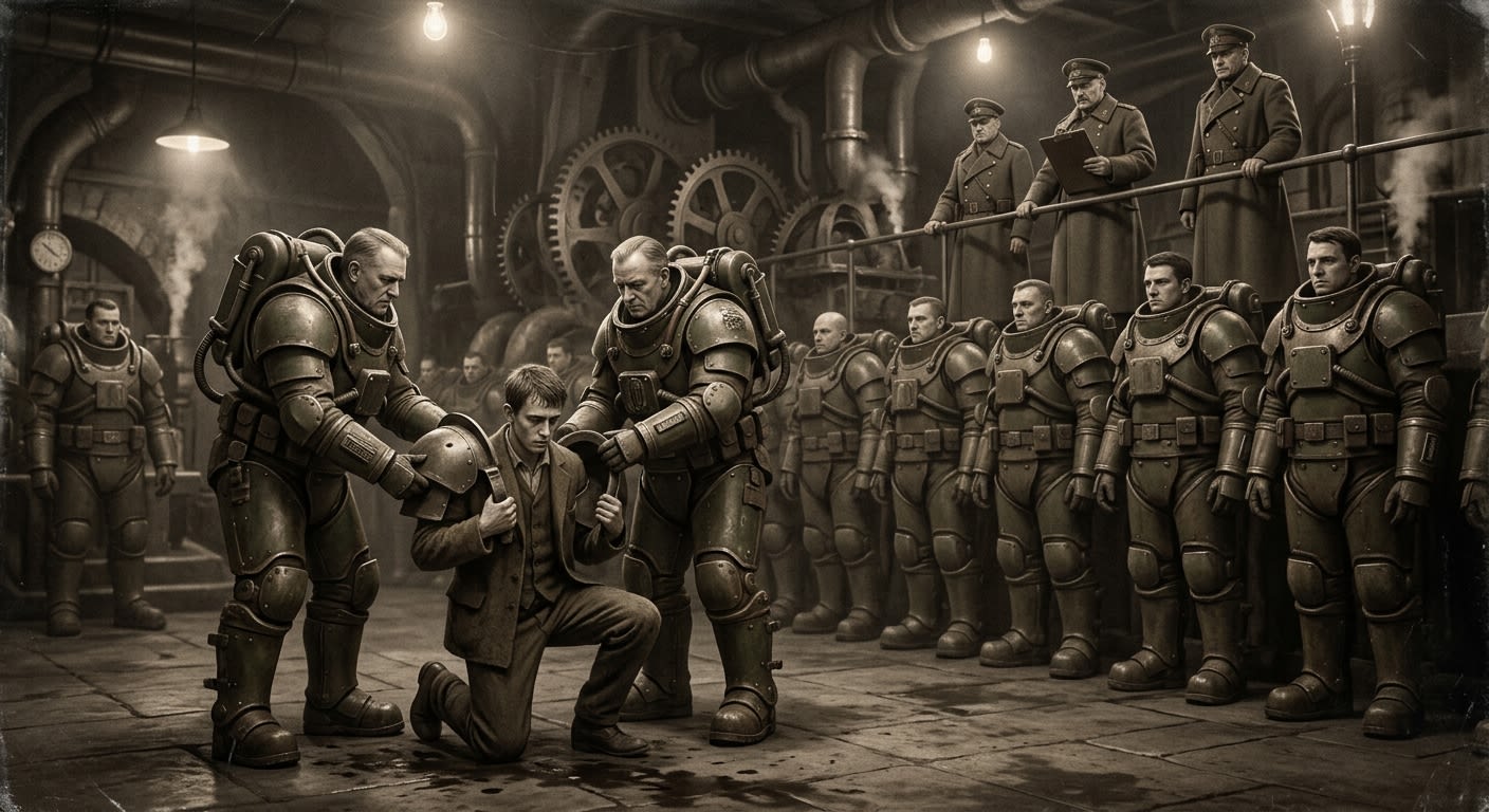 Shield Paladins — On Recruitment and the Gift of Becoming Heavy, rendered as photograph.
