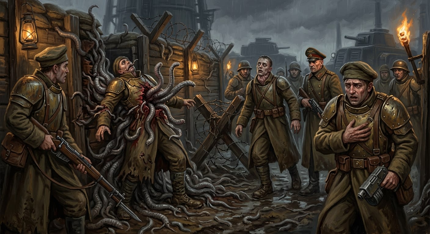 Wormhosts — Wormhosts, rendered as oil-painting.