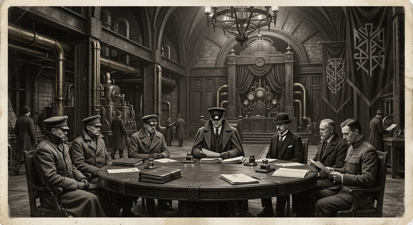 The Shadow Court — On the Great Deceiver's Authority, rendered as photograph.