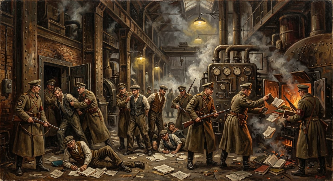Causality Purge of A.S. 134 — Causality Purge of A.S. 134, rendered as oil-painting.