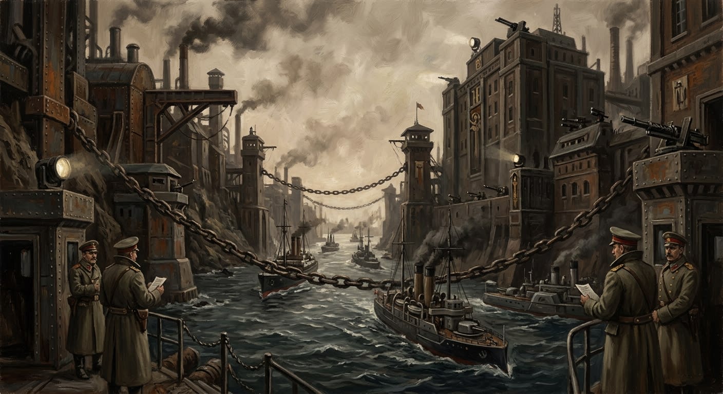 Bosphorus Strait — Bosphorus Strait, rendered as oil-painting.