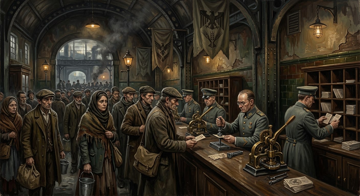 First Ration Reforms — First Ration Reforms, rendered as oil-painting.