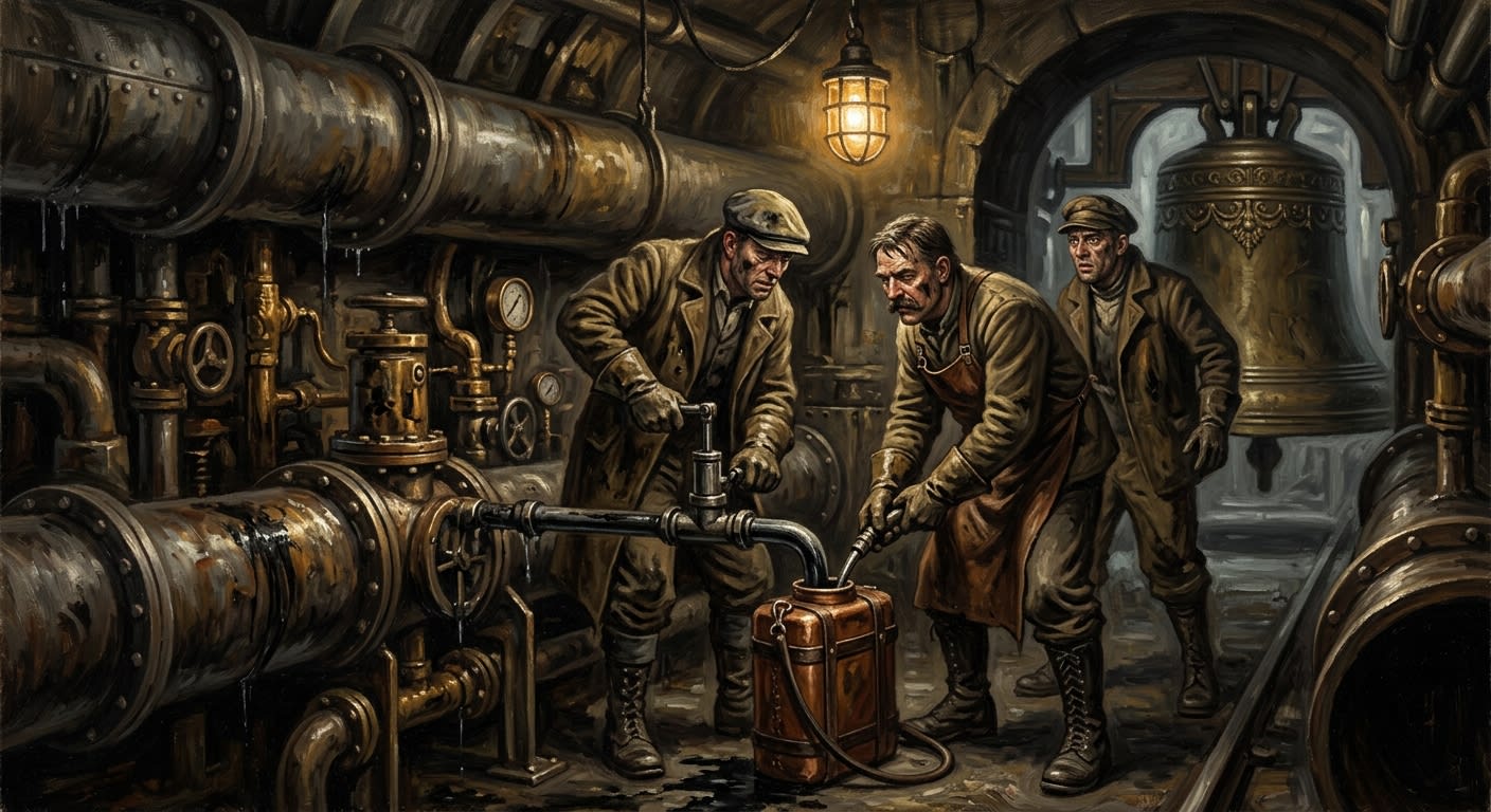 Bell-Tappers — Bell-Tappers, rendered as oil-painting.