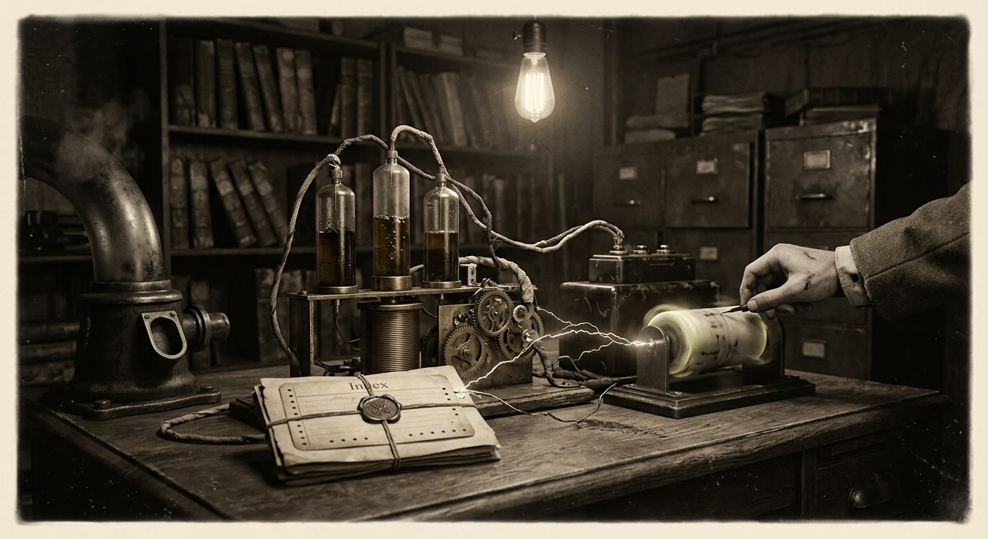 Shadow Relay — On the Mechanism, rendered as photograph.