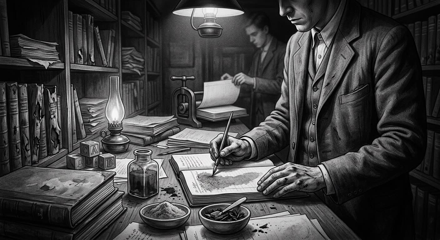 Ash Registrars — On the Ash in the Ink, rendered as photograph.