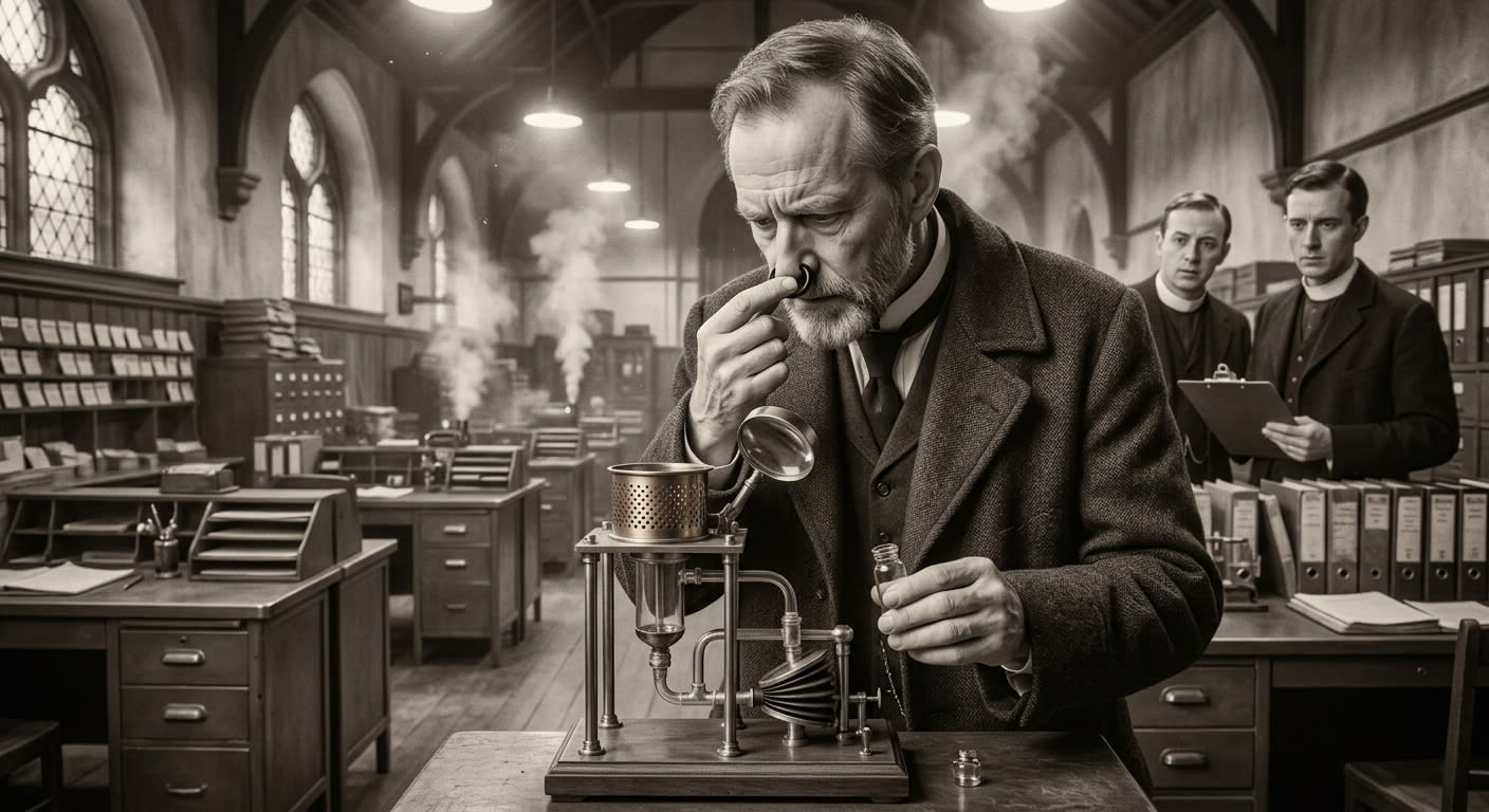 Saint Vellum-of-Breath — On His Likely Invention, rendered as photograph.