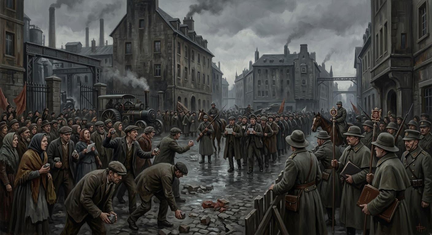 Gray Week Famine — Gray Week Famine, rendered as oil-painting.