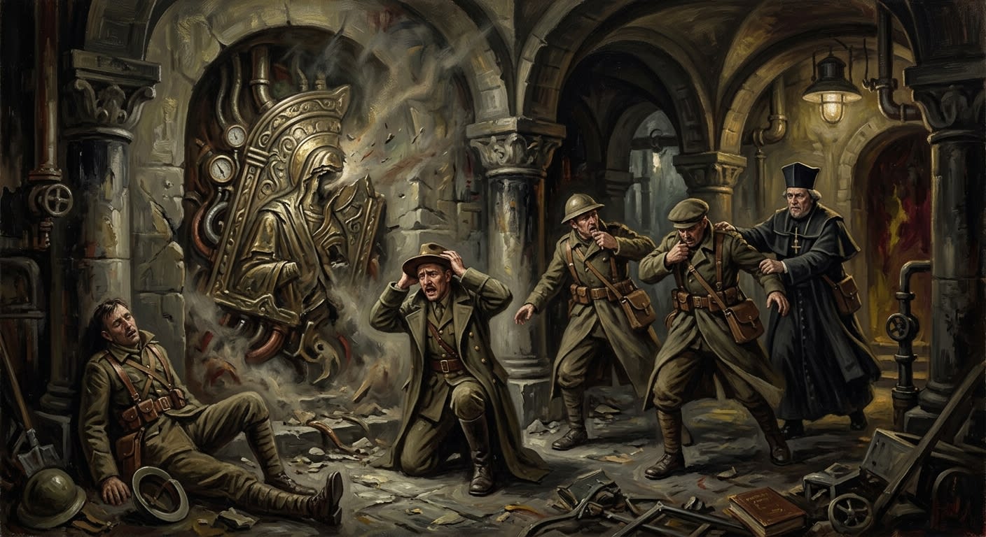 Singing Plate Disaster A.S. 131 — Singing Plate Disaster A.S. 131, rendered as oil-painting.