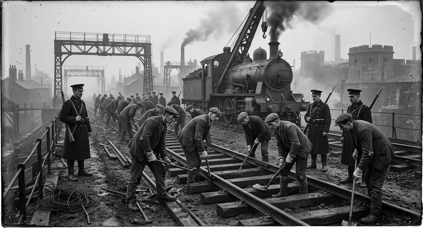 Gauge War — On the First Breaks, rendered as photograph.