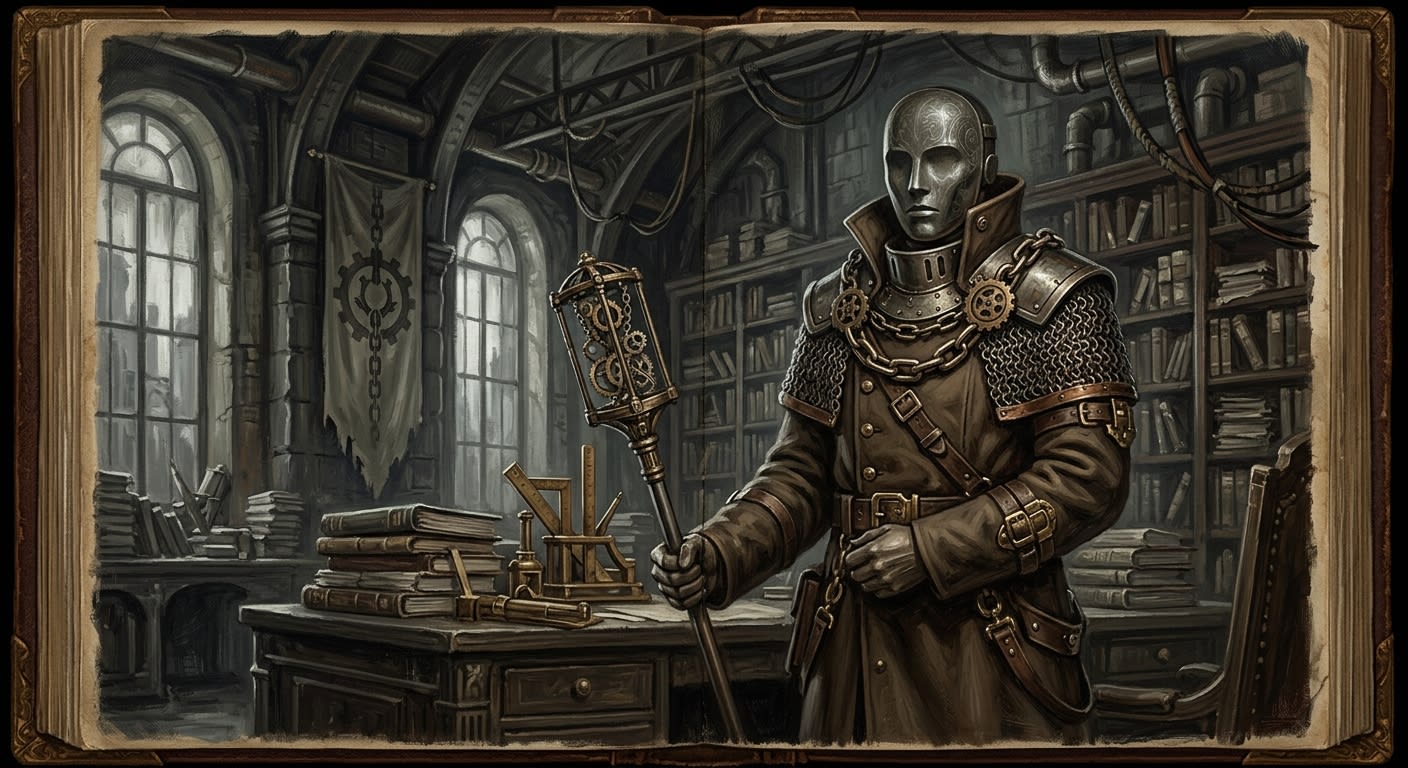 Chainmaster Veyl — Chainmaster Veyl, rendered as oil-painting.