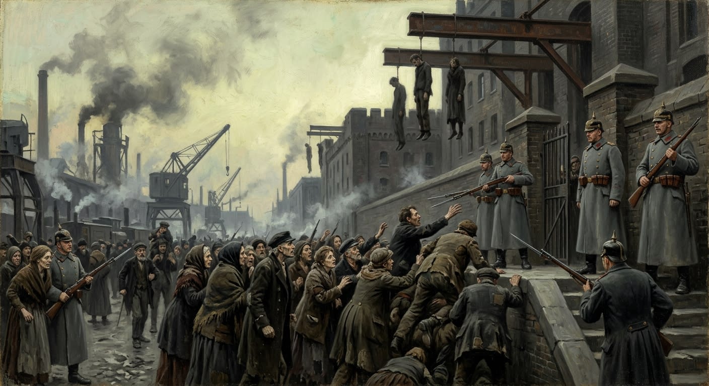 Famine of A.S. 65 — Famine of A.S. 65, rendered as oil-painting.
