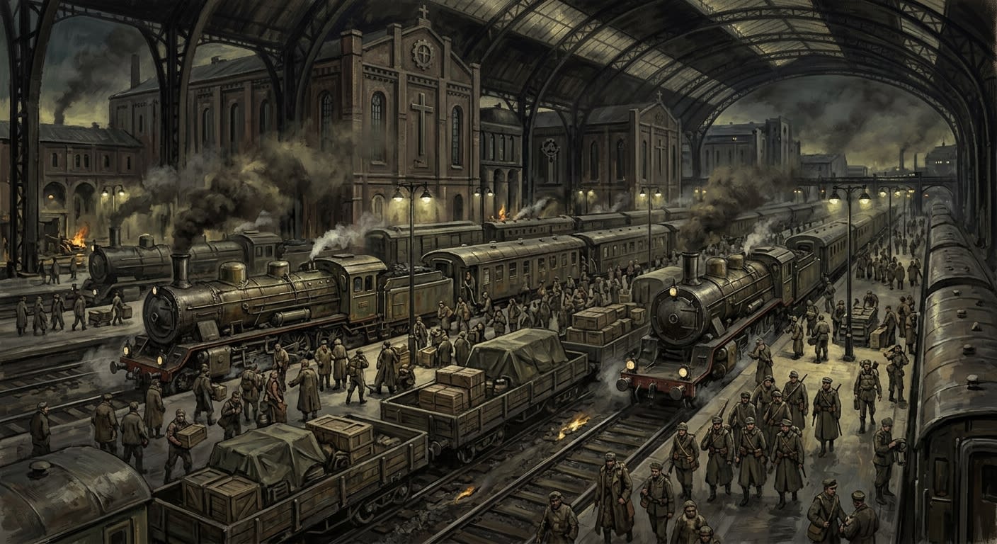 Münchner Kreuzbahnhof — Münchner Kreuzbahnhof, rendered as oil-painting.