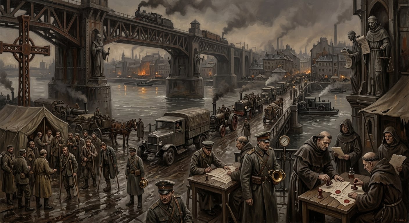Bratislava — Bratislava, rendered as oil-painting.