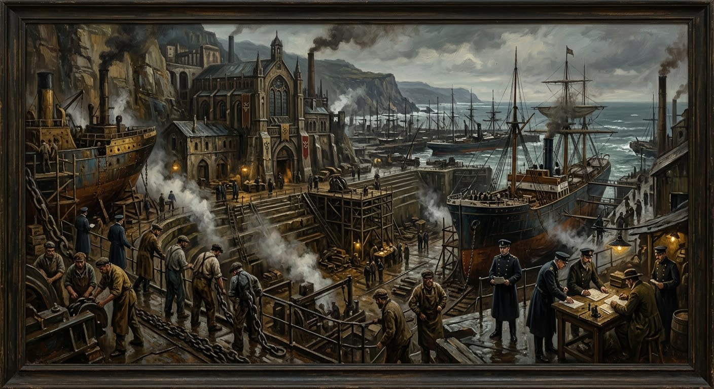 Genoa — Genoa, rendered as oil-painting.