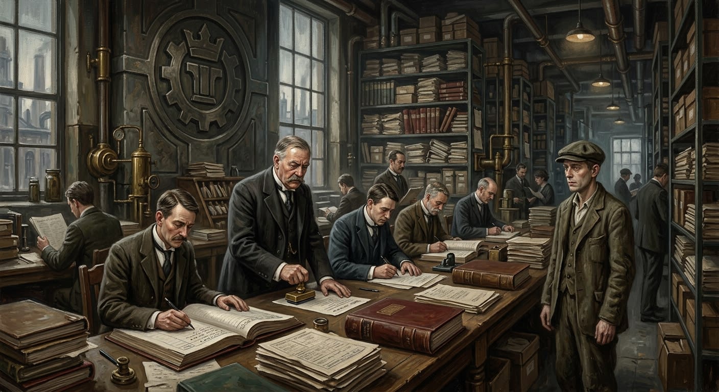 Bureau Circular 221-R — Bureau Circular 221-R, rendered as oil-painting.