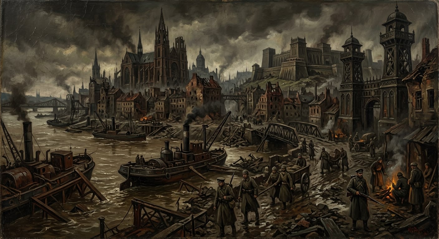 Belgrade — Belgrade, rendered as oil-painting.