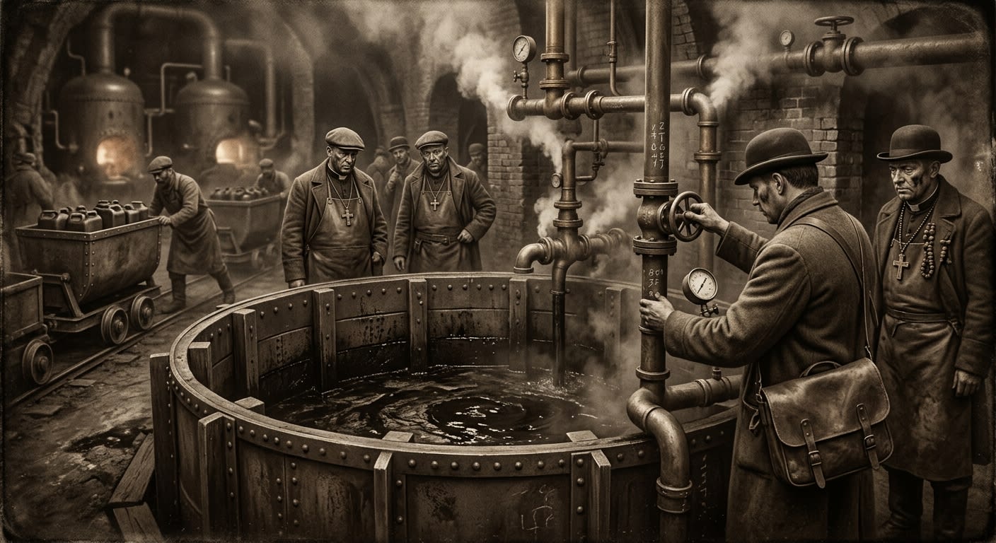 Black Diesel — On Origins in Pit, Siege, and Arithmetic, rendered as photograph.