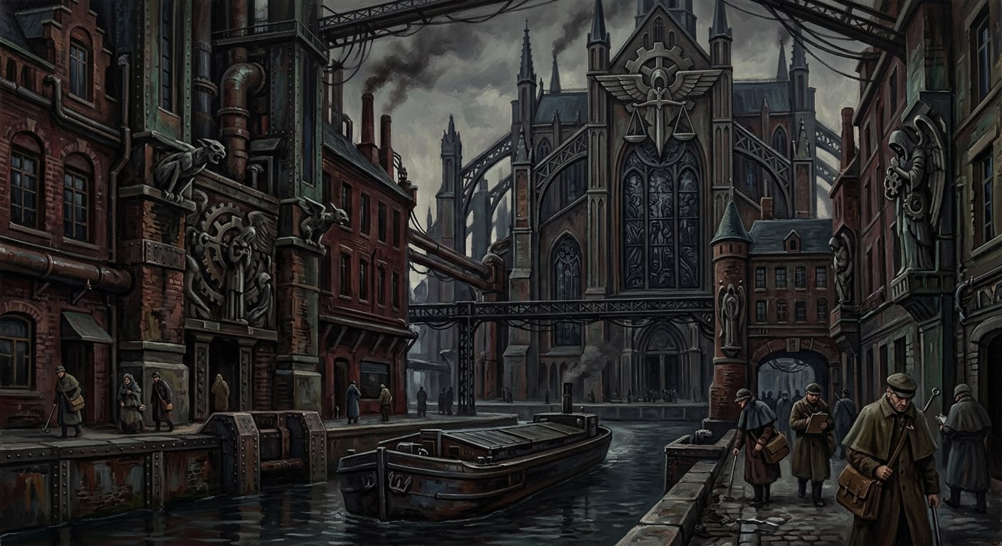 Bruges — Bruges, rendered as oil-painting.