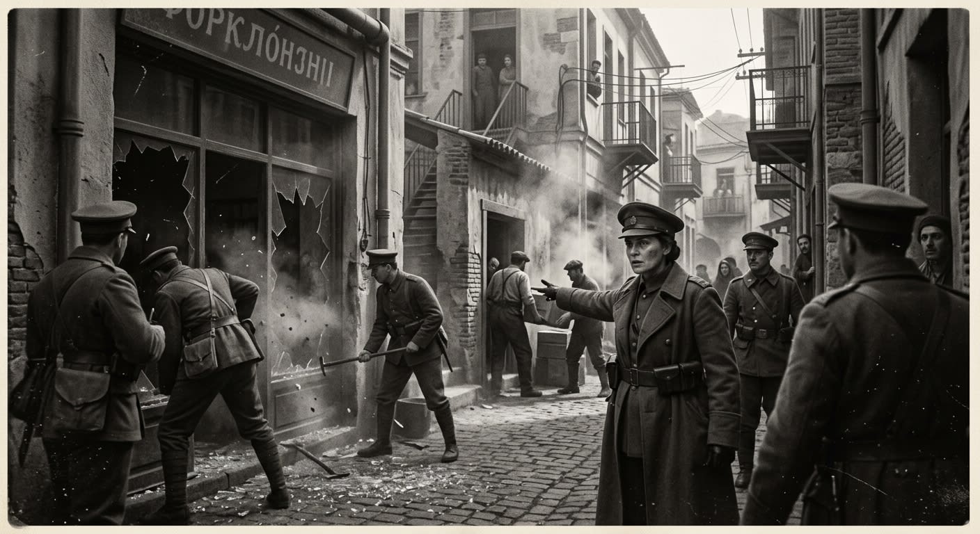 Captain Mavra — On the Noon Raid, rendered as photograph.