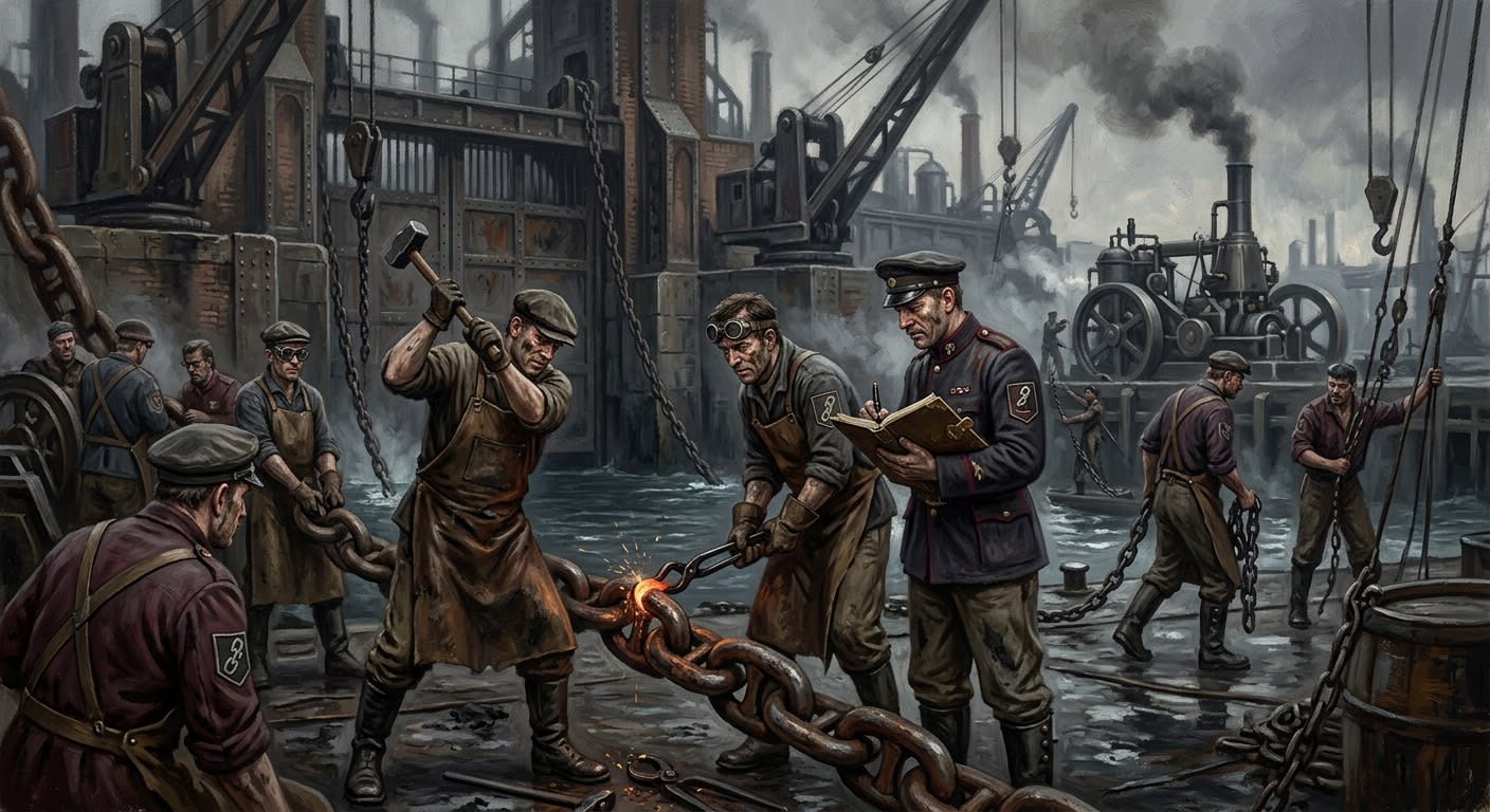 Chainwrights — Chainwrights, rendered as oil-painting.