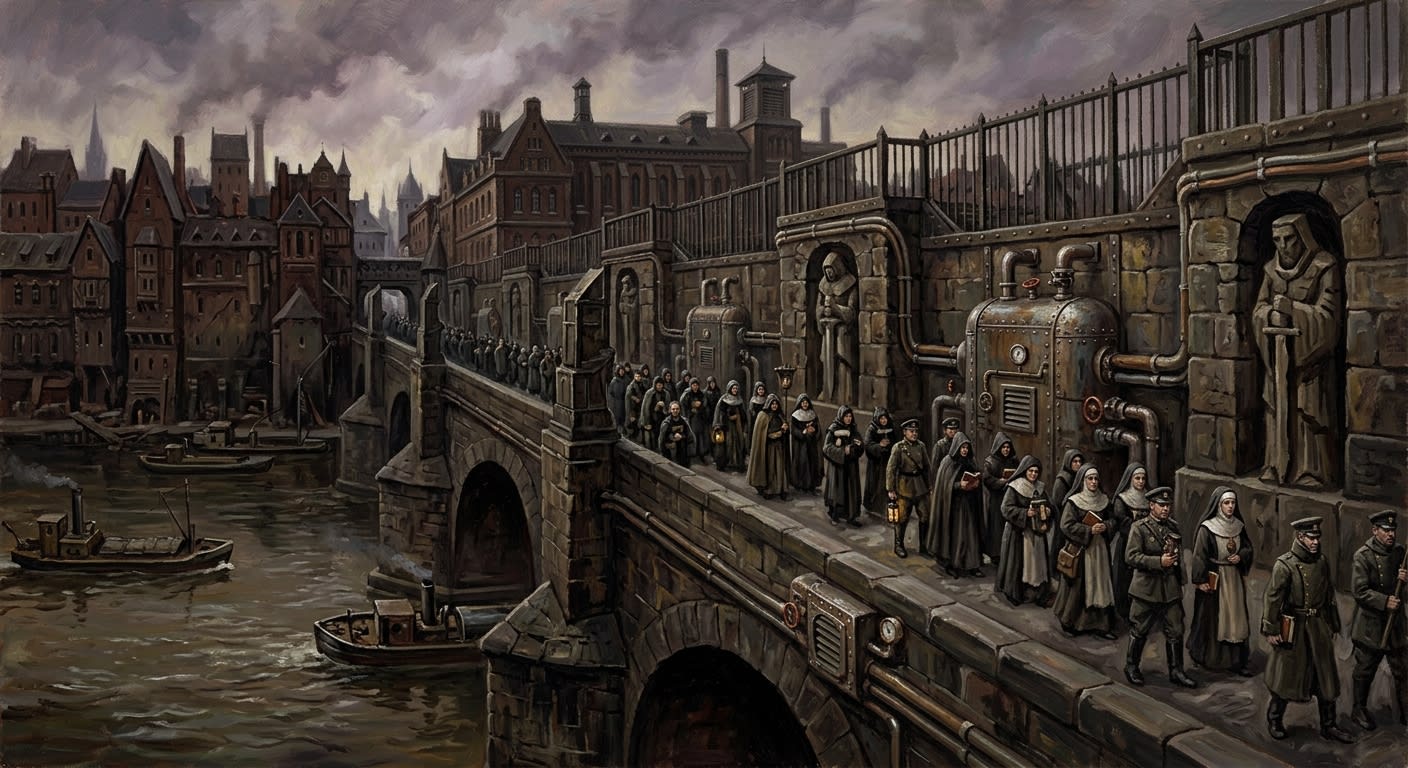 Charles Bridge — Charles Bridge, rendered as oil-painting.