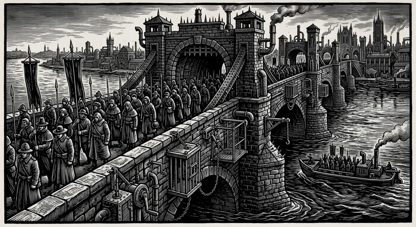 Charles Bridge — On Ephrath's Petition and Purity's Appetite, rendered as woodcut.