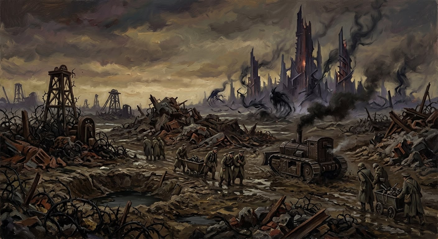 Charnel Lands — Charnel Lands, rendered as oil-painting.