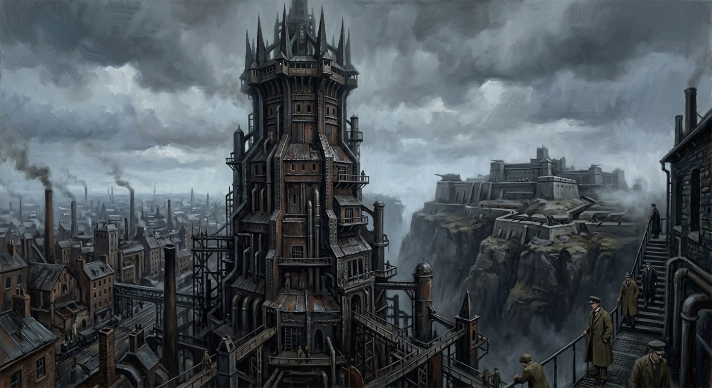 Crownspire — Crownspire, rendered as oil-painting.