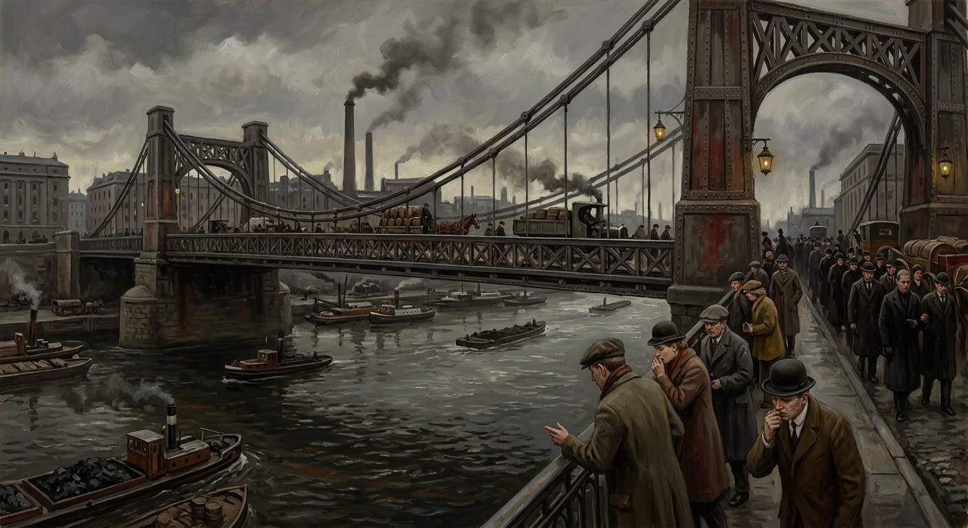 Dębnicki Bridge — Dębnicki Bridge, rendered as oil-painting.