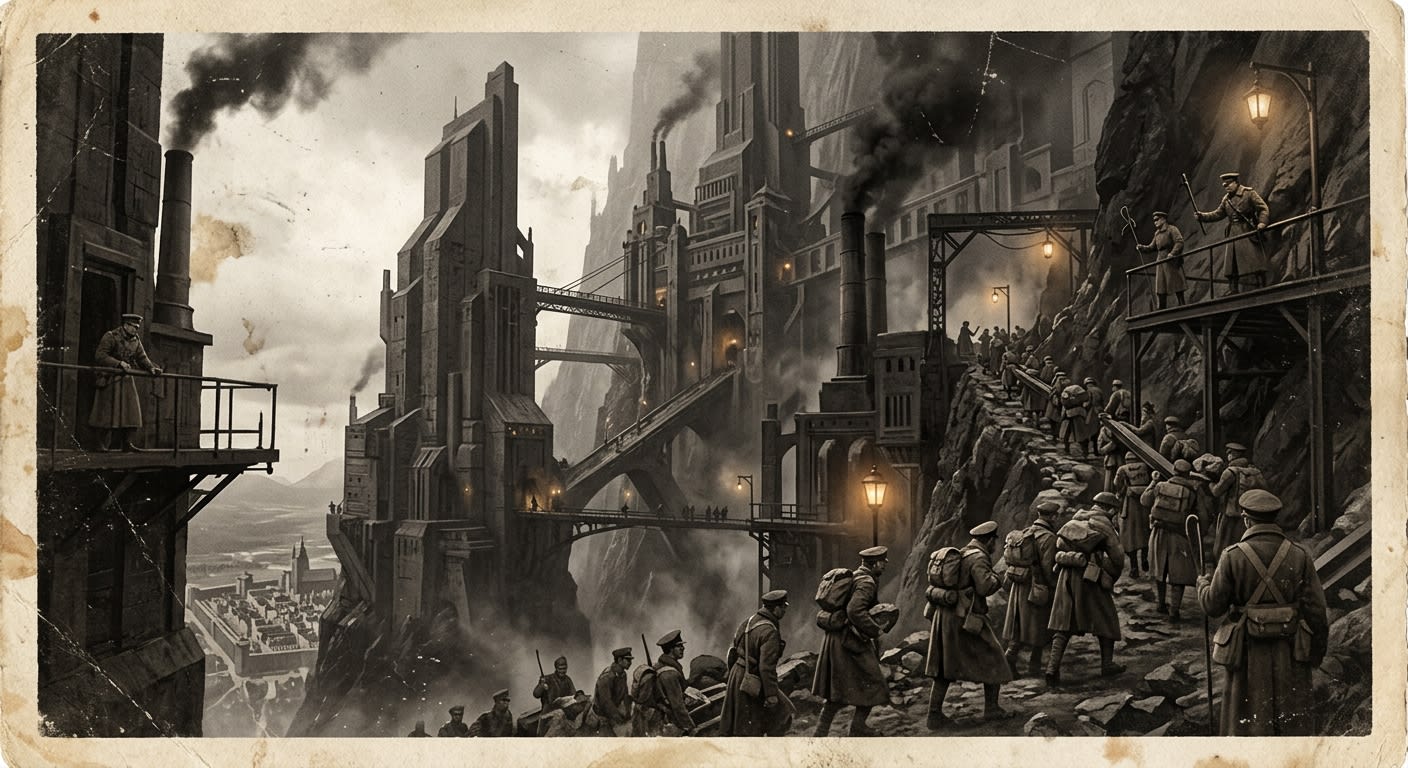 Ebon Heights — On the First Rising, rendered as photograph.