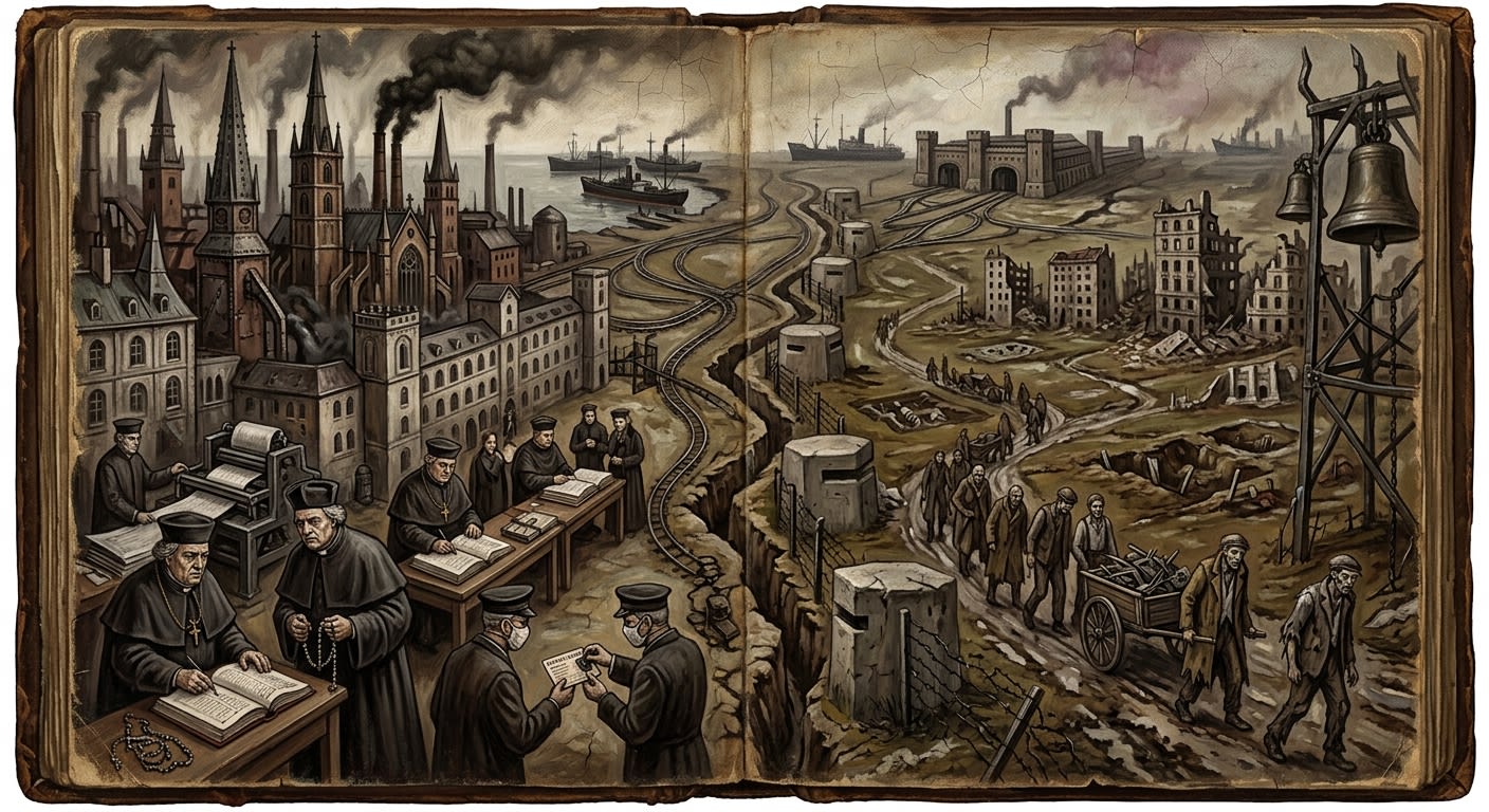 Europe — Europe, rendered as oil-painting.