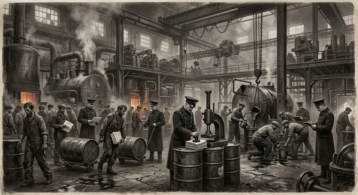 Fuel Monopoly Acts — On the Need That Made Theft Official, rendered as photograph.