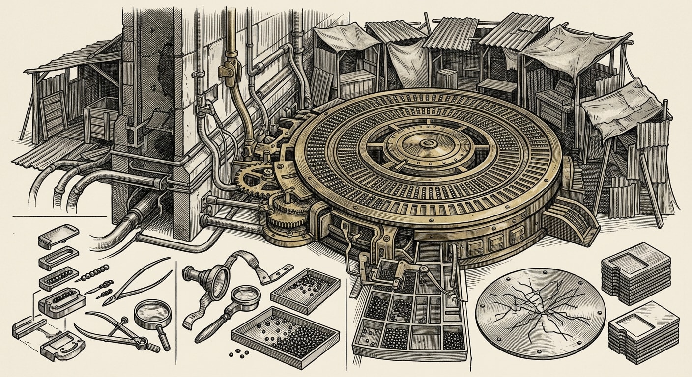 Grave-Name Market — On the Bead Vault Index, rendered as engraving.