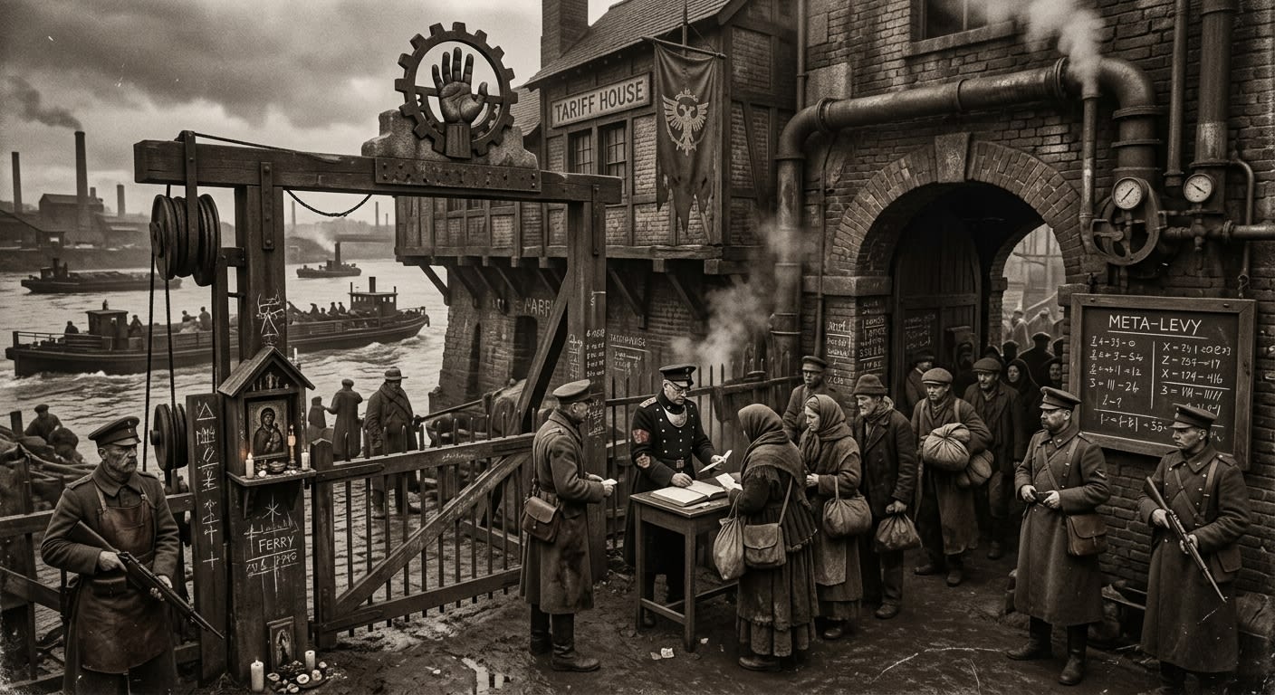 Moselle — On the Tariff Houses and the Hand, rendered as photograph.