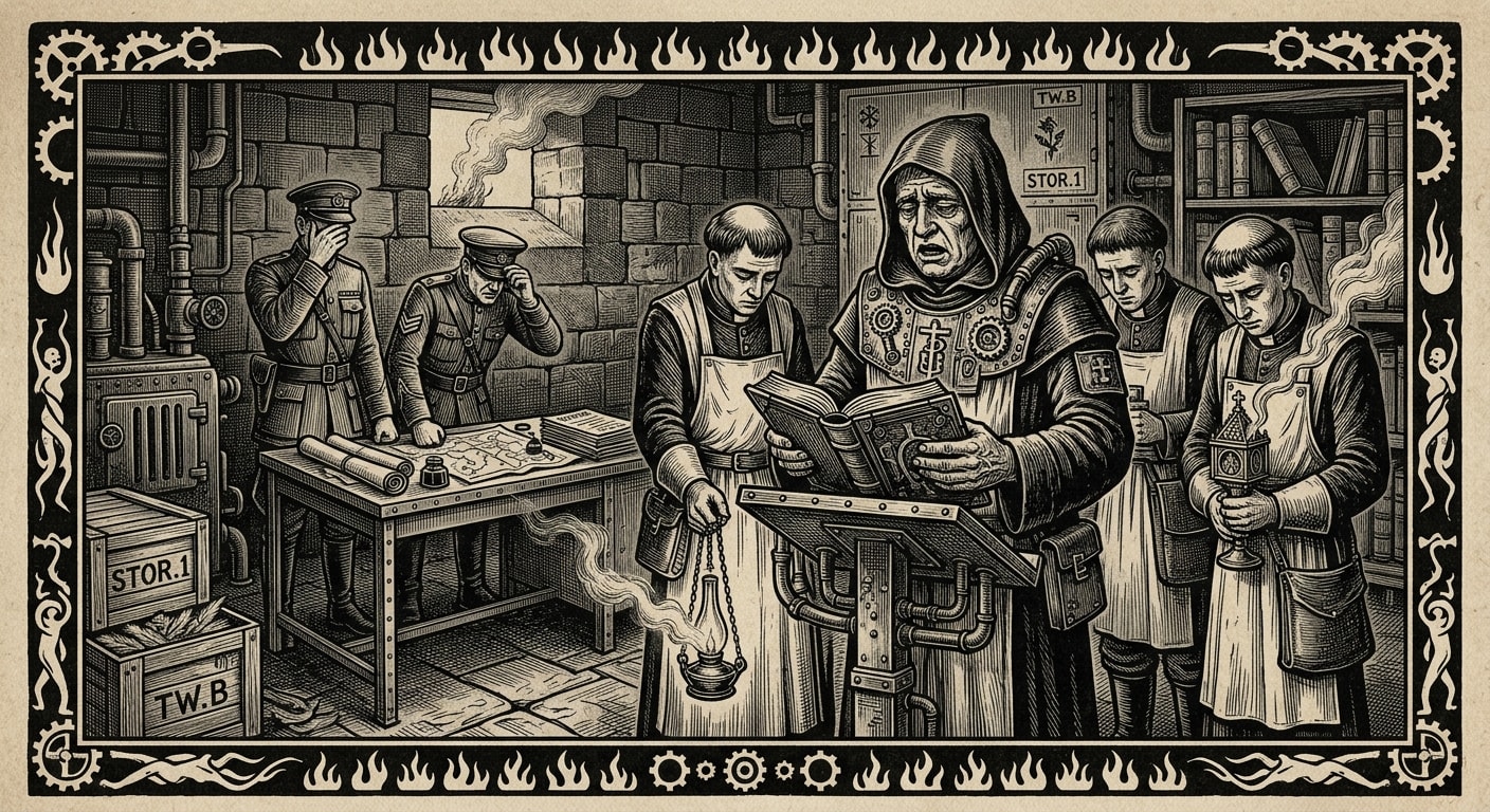 Psalm of Consuming — On the First Recitation, rendered as woodcut.