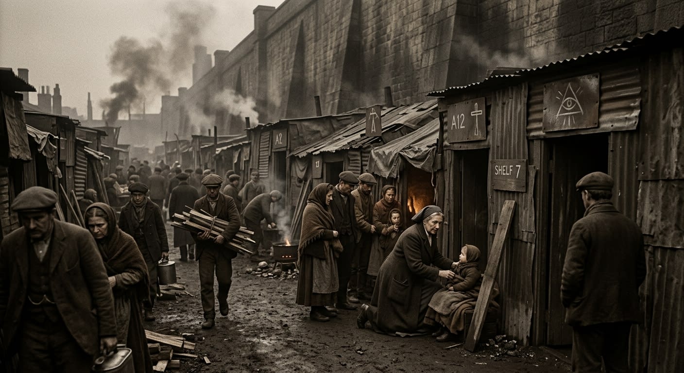 Refugee Sheds — On the Founding That No One Filed, rendered as photograph.